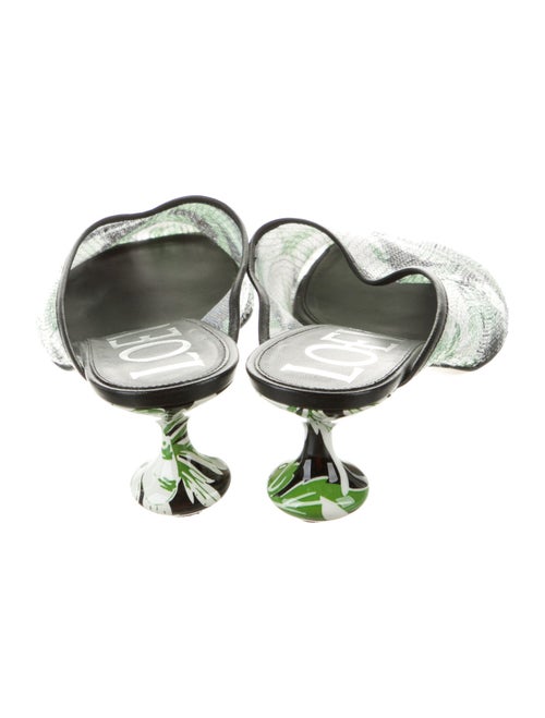 Loewe Nylon Floral Print Mules