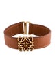 Loewe Leather Anagram Wrap Bracelet