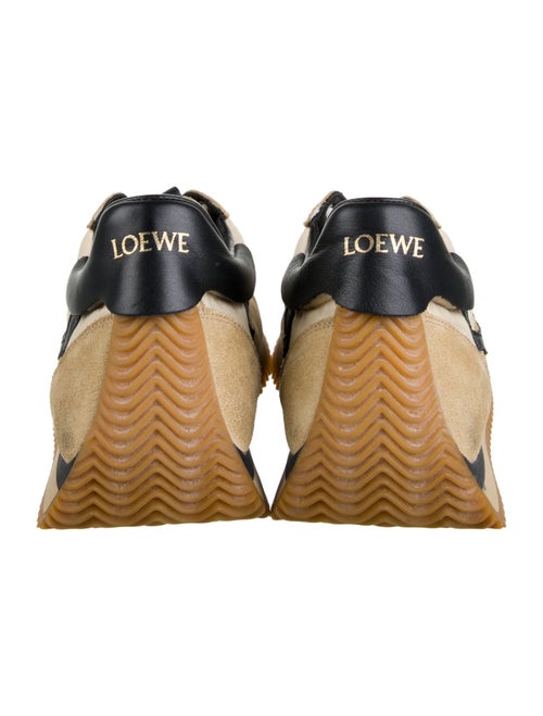 Loewe Suede Colorblock Pattern Sneakers