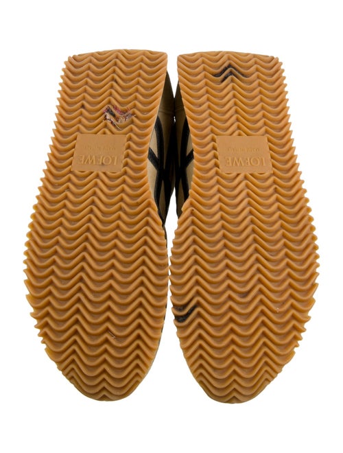 Loewe Suede Colorblock Pattern Sneakers