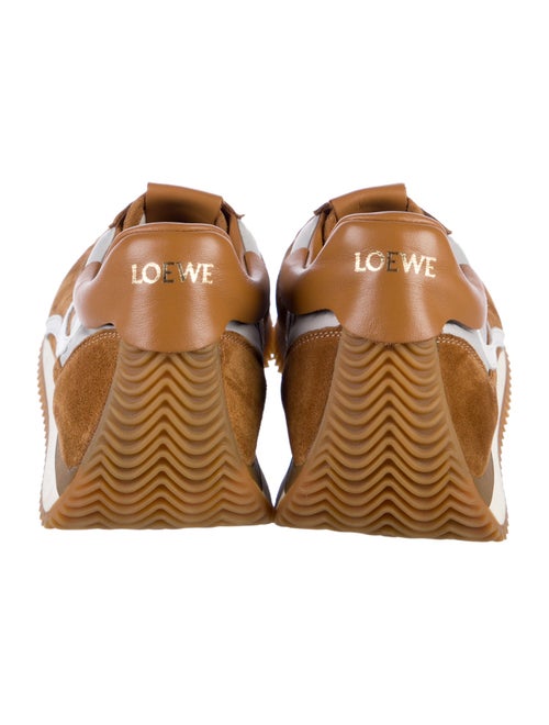 Loewe Suede Colorblock Pattern Sneakers