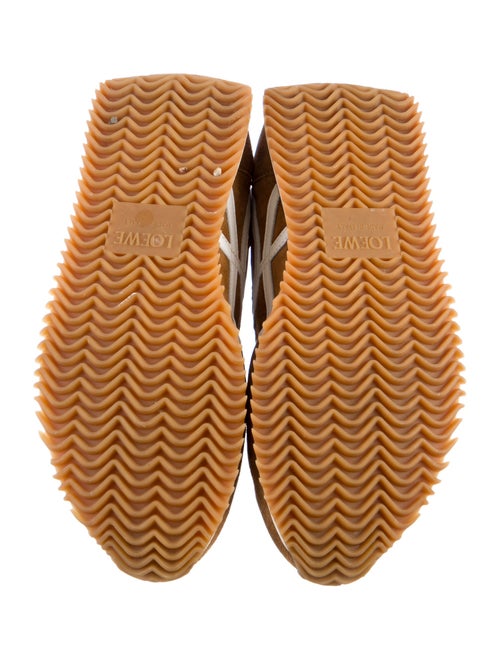 Loewe Suede Colorblock Pattern Sneakers