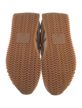 Loewe Suede Colorblock Pattern Sneakers