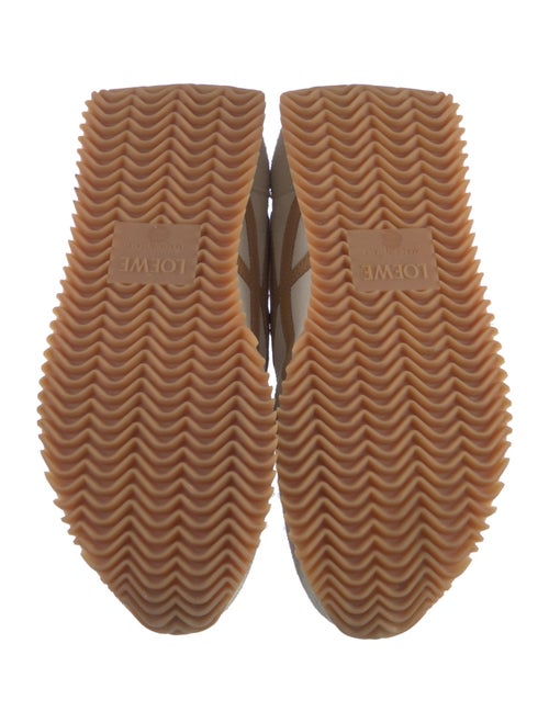 Loewe Suede Colorblock Pattern Sneakers