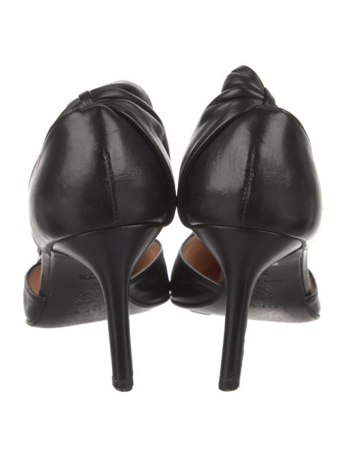 Loewe Leather Pleated Accents D'Orsay Pumps