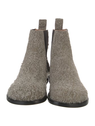 Loewe Suede Colorblock Pattern Chelsea Boots