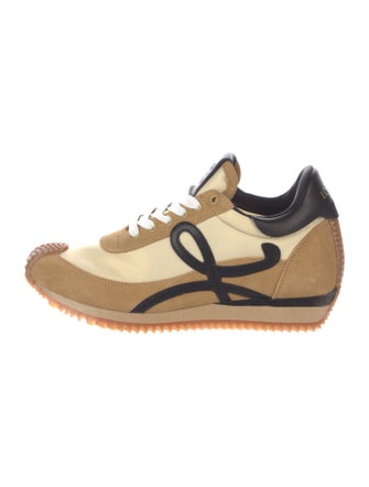 Loewe Suede Graphic Print Athletic Sneakers