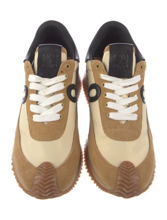 Loewe Suede Graphic Print Athletic Sneakers