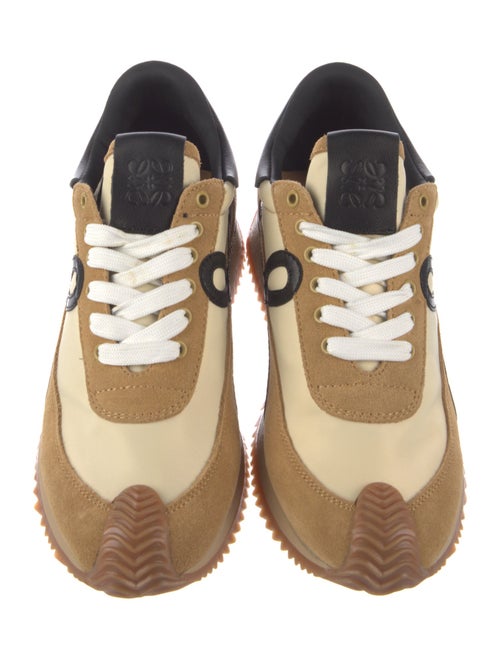 Loewe Suede Graphic Print Athletic Sneakers