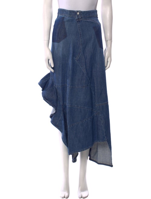 Loewe Ruffle Embellishment Midi Length Skirt