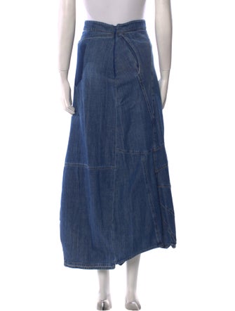 Loewe Ruffle Embellishment Midi Length Skirt