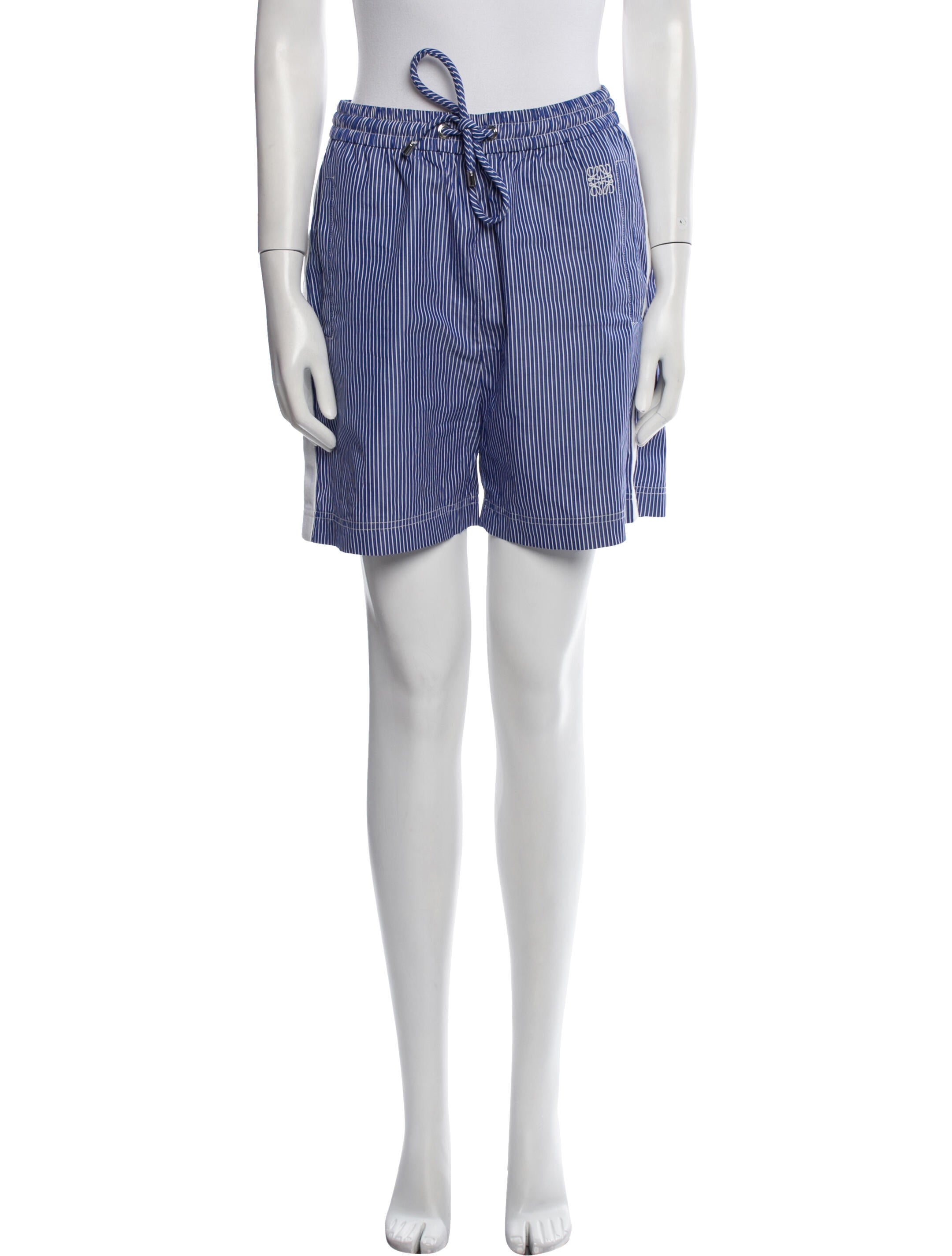 Loewe Striped Knee-Length Shorts