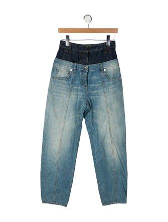 Loewe High-Rise Straight Leg Jeans