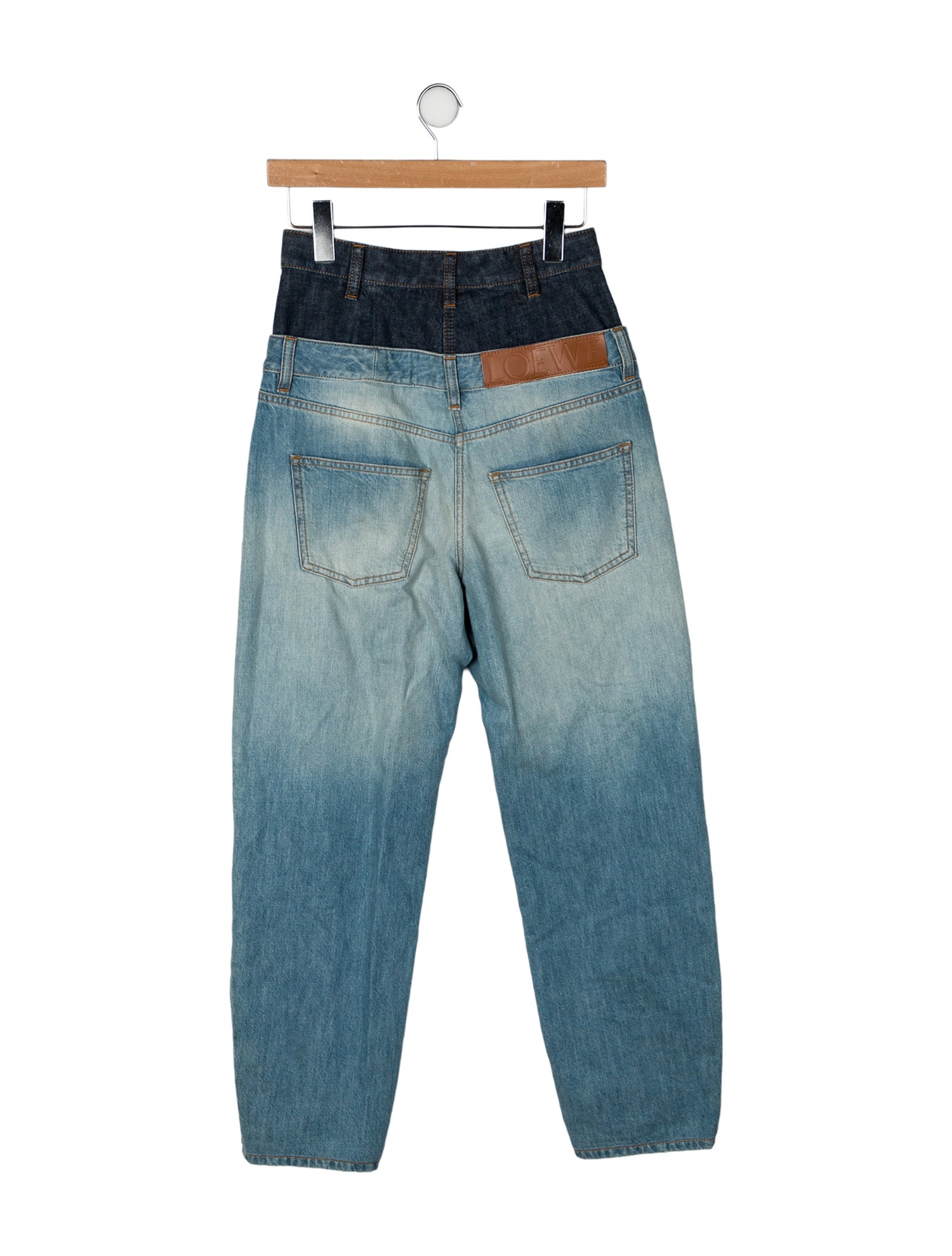 Loewe High-Rise Straight Leg Jeans