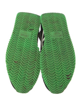 Loewe Suede Colorblock Pattern Sneakers