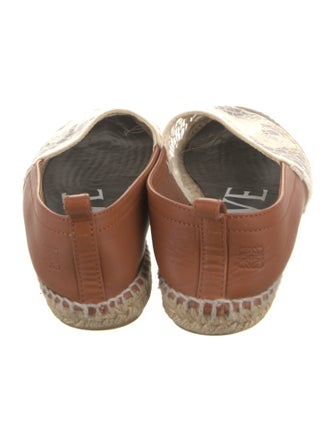 Loewe Leather Printed Espadrilles