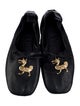 Loewe Leather Bow Accents Ballet Flats