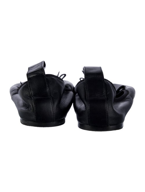 Loewe Leather Bow Accents Ballet Flats