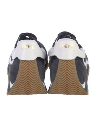 Loewe Suede Colorblock Pattern Sneakers