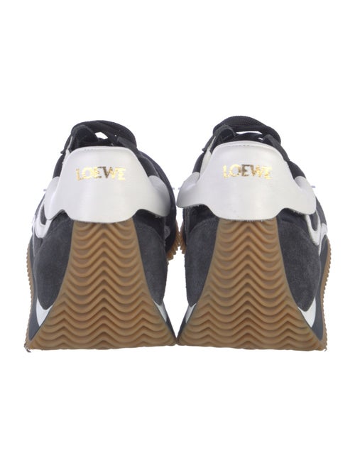 Loewe Suede Colorblock Pattern Sneakers