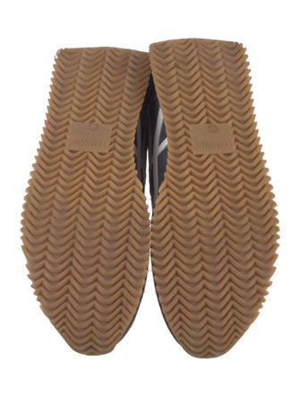 Loewe Suede Colorblock Pattern Sneakers