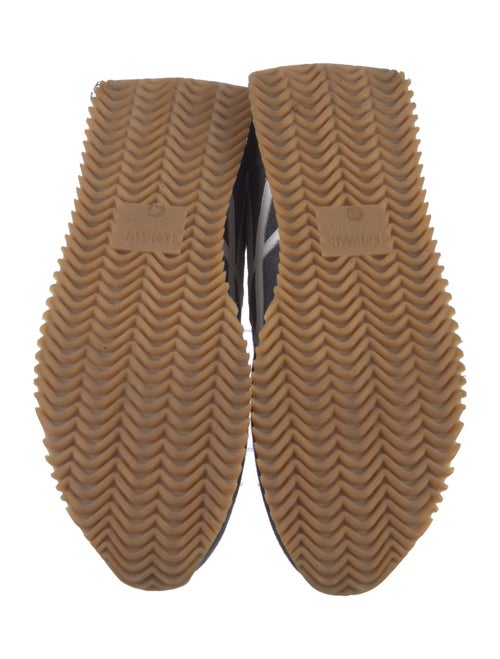 Loewe Suede Colorblock Pattern Sneakers