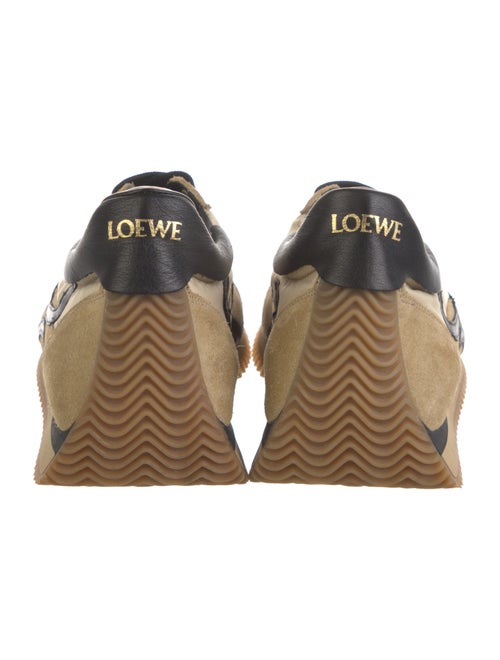 Loewe Suede Colorblock Pattern Sneakers