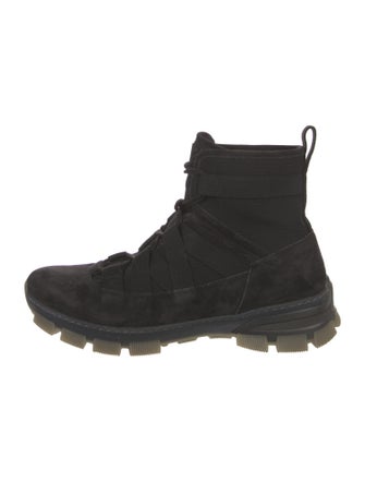 Loewe Suede Lace-Up Boots