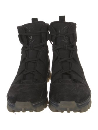 Loewe Suede Lace-Up Boots