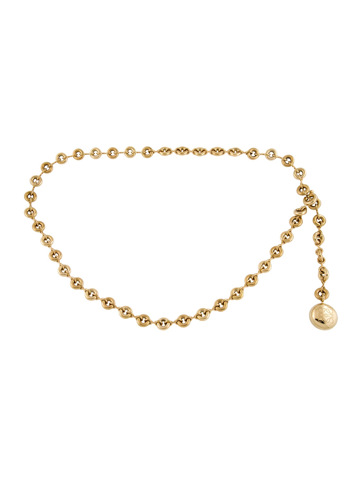 Loewe Skinny Metal Waist Belt w/ Tags