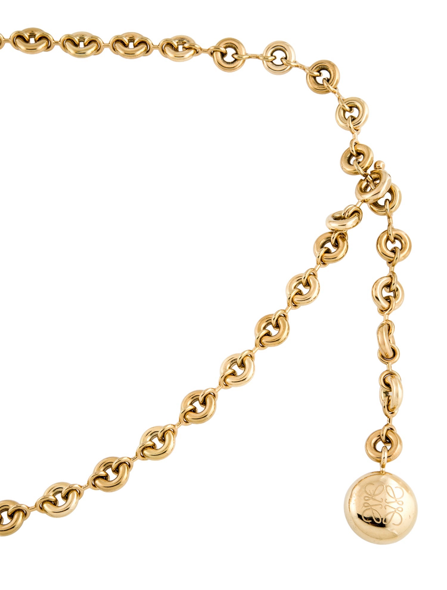 Loewe Skinny Metal Waist Belt w/ Tags