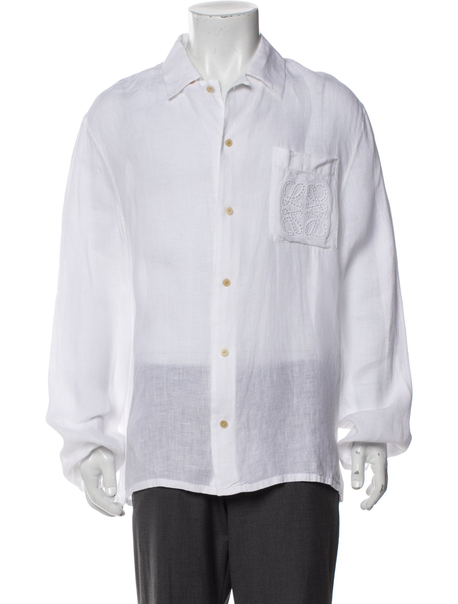 Loewe Paula's Ibiza Linen Long Sleeve Shirt