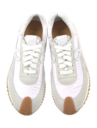 Loewe Suede Colorblock Pattern Sneakers