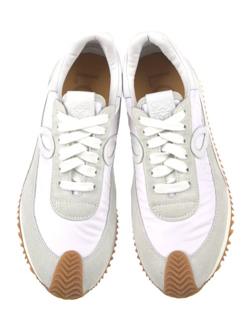 Loewe Suede Colorblock Pattern Sneakers