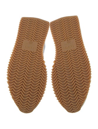 Loewe Suede Colorblock Pattern Sneakers