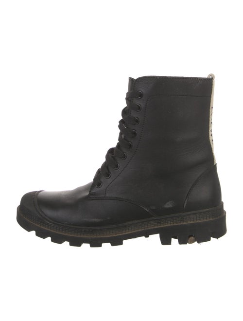 Loewe Leather Combat Boots