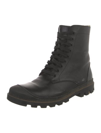 Loewe Leather Combat Boots