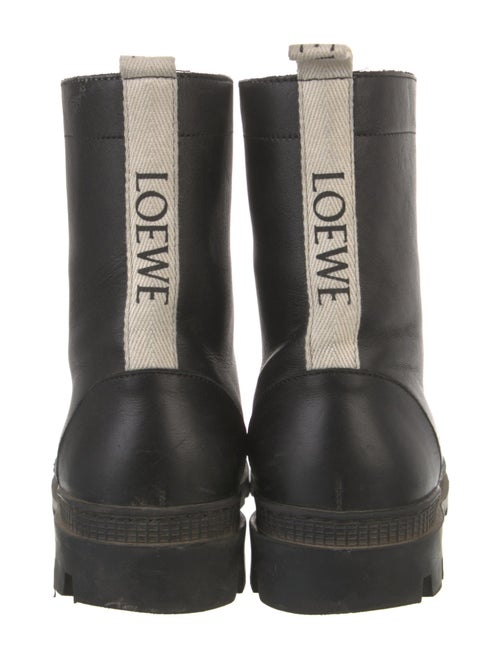 Loewe Leather Combat Boots