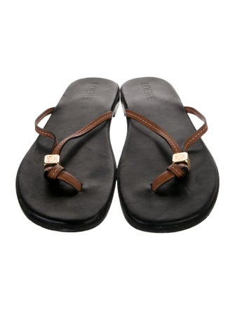Loewe Leather Flip Flops