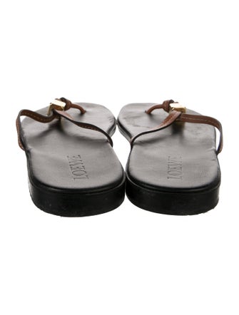 Loewe Leather Flip Flops