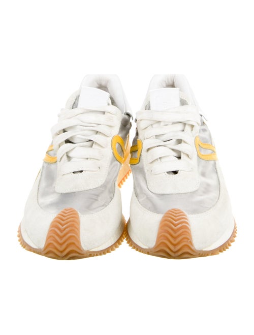 Loewe Suede Colorblock Pattern Sneakers