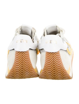 Loewe Suede Colorblock Pattern Sneakers