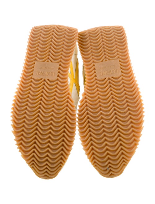 Loewe Suede Colorblock Pattern Sneakers