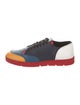 Loewe Leather Colorblock Pattern Sneakers