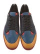 Loewe Leather Colorblock Pattern Sneakers