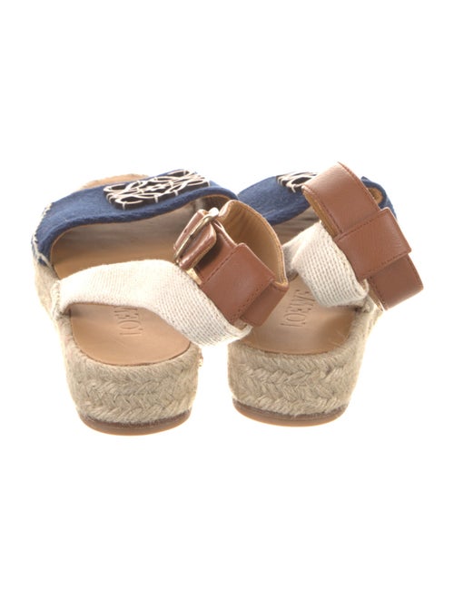 Loewe Leather Colorblock Pattern Espadrilles