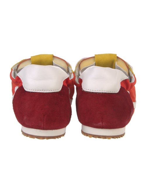 Loewe Suede Colorblock Pattern Sneakers