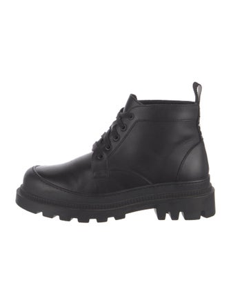 Loewe Leather Combat Boots