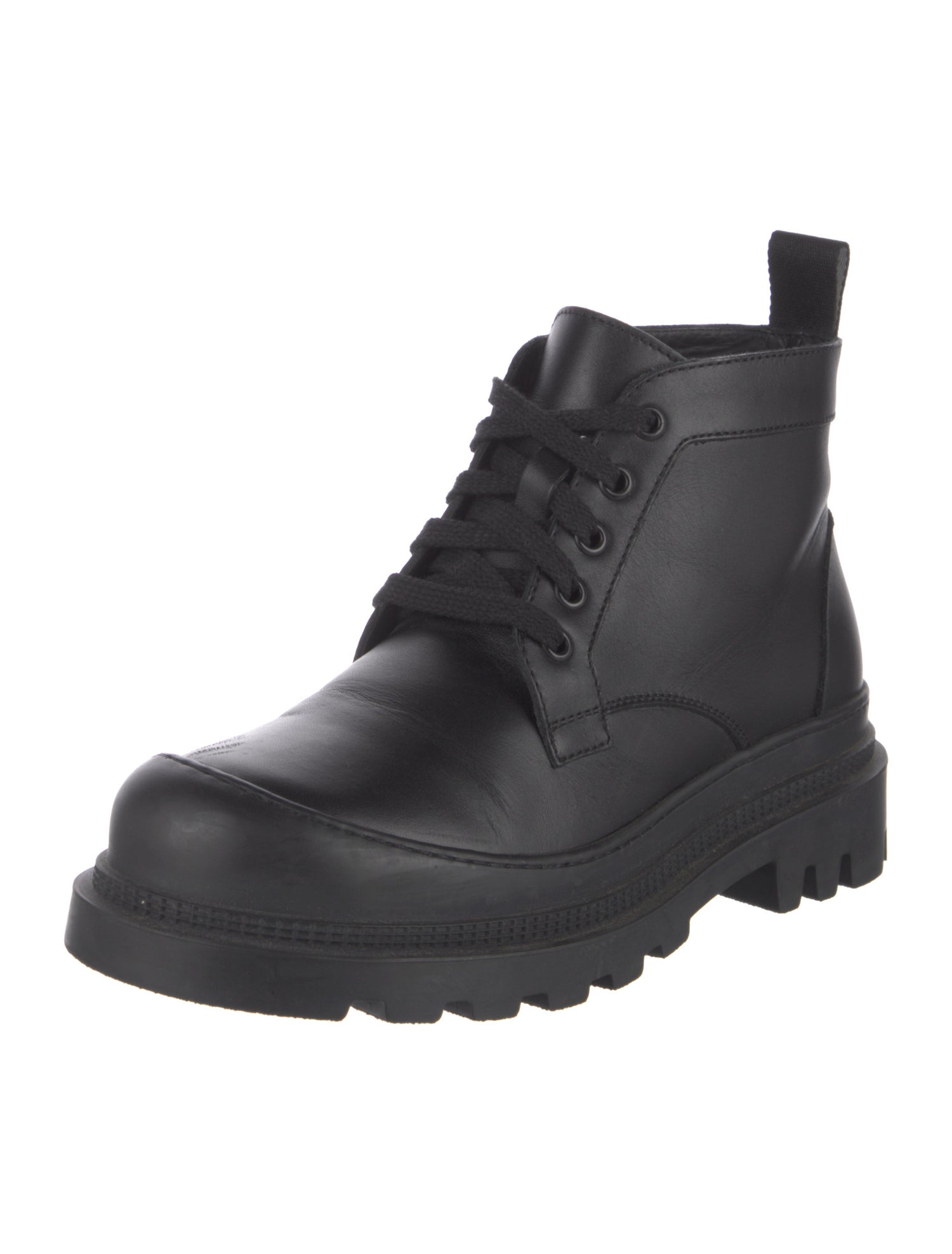 Loewe Leather Combat Boots
