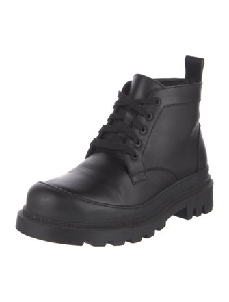 Loewe Leather Combat Boots